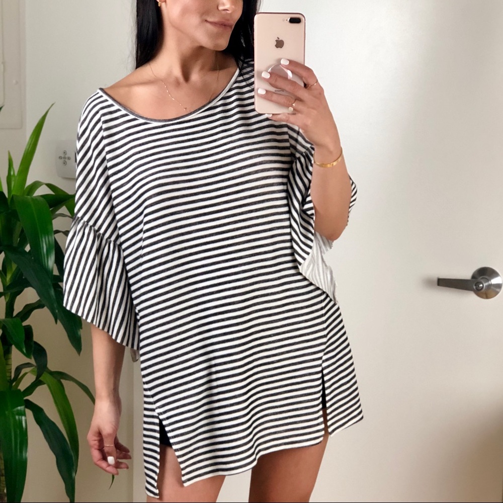 🔥🙏🏼 TWILIGHT Relaxed Striped Tunic - Picture 3 of 8